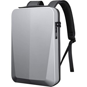 Bange PC Hard shell shoulder backpack ανθεκτική ανδρική τσάντα πλάτης 30*8*45cm silver