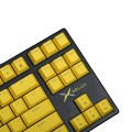 Delux KM13DP Ασύρματο Gaming Μηχανικό Πληκτρολόγιο Tenkeyless με Custom Blue διακόπτες (Αγγλικό US) Μαύρο/Κίτρινο