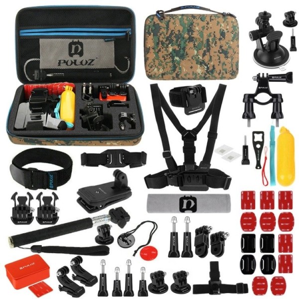 Puluz Σετ Αξεσουάρ 53 in 1 Ultimate Combo Kit για Action Cameras