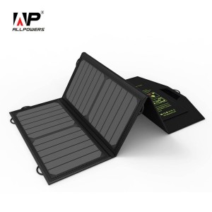 Allpowers SP5V21W Αναδιπλούμενος Ηλιακός Φορτιστής Φορητών Συσκευών 21W (AP-SP5V21W)