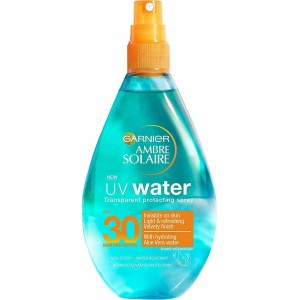 Garnier Ambre Solaire UV Water Clear Sun Cream Αδιάβροχο Αντηλιακό Προσώπου και Σώματος SPF30 Spray 150ml 