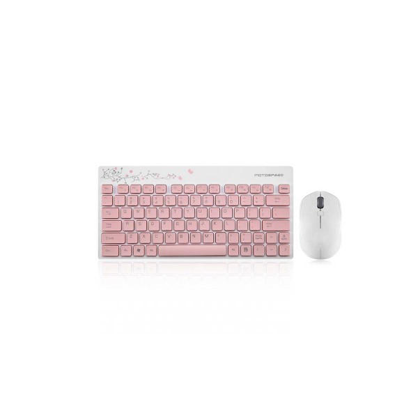Motospeed G3000 Office Set Πληκτρολόγιο + Ποντίκι (ροζ)