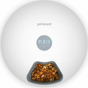 Petwant Interest F6 Smart Food Dispenser Αυτόματη Ταΐστρα για Κατοικίδια 6 Θαλάμων x 180ml (1080ml) Λευκή