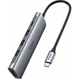 Ugreen 5in1 USB-C to 3x USB 3.0 + HDMI 4K + USB-C αντάπτορας 